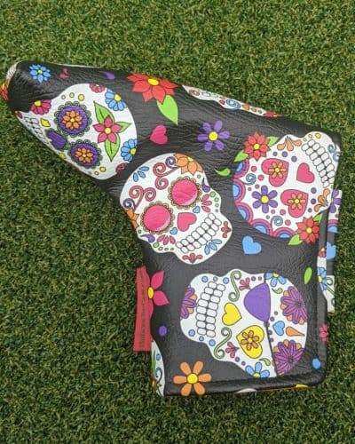 Black Sugar Skull Blade Putter Cover