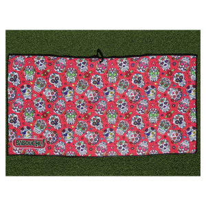 Red Sugar Skull Towel