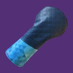 Blue and blue geometric head cover
