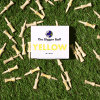 Yellow Castle Bamboo Golf Tee 45mm - Image 3