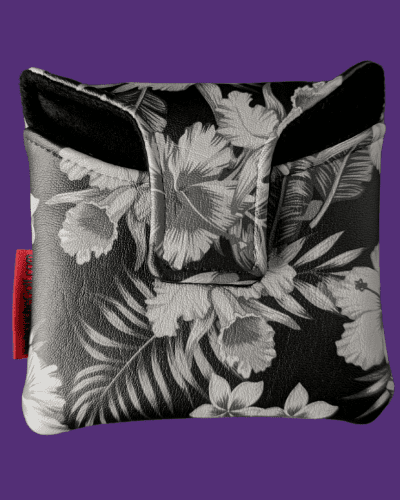 Black Botanic mallet putter cover