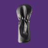 Black and white chequered flag driver head cover